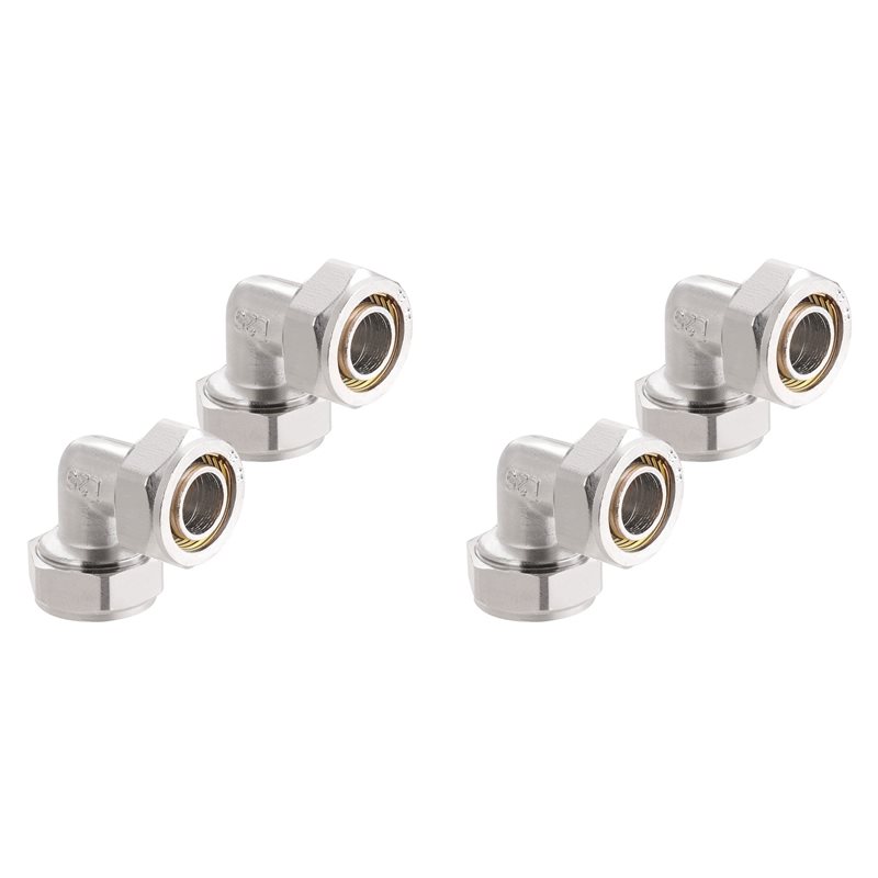 Compression Fitting Brass - 【FAMILY GATHERING】4PC 3/4Inch Elbow Air Piping