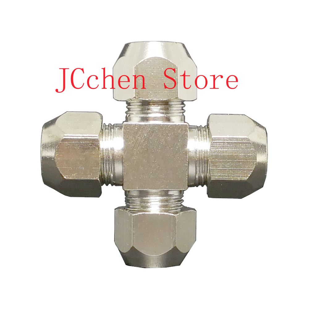 Fit 6/8/10/12mm OD Tube Corss  - Compression Fitting Brass review and price