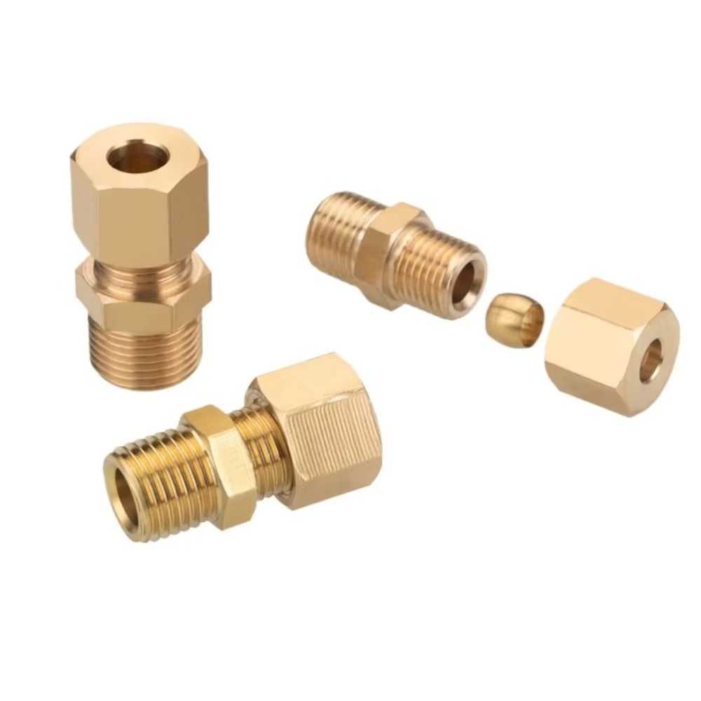 Connector Brass Brass Compress - Compression Fitting Brass review and price