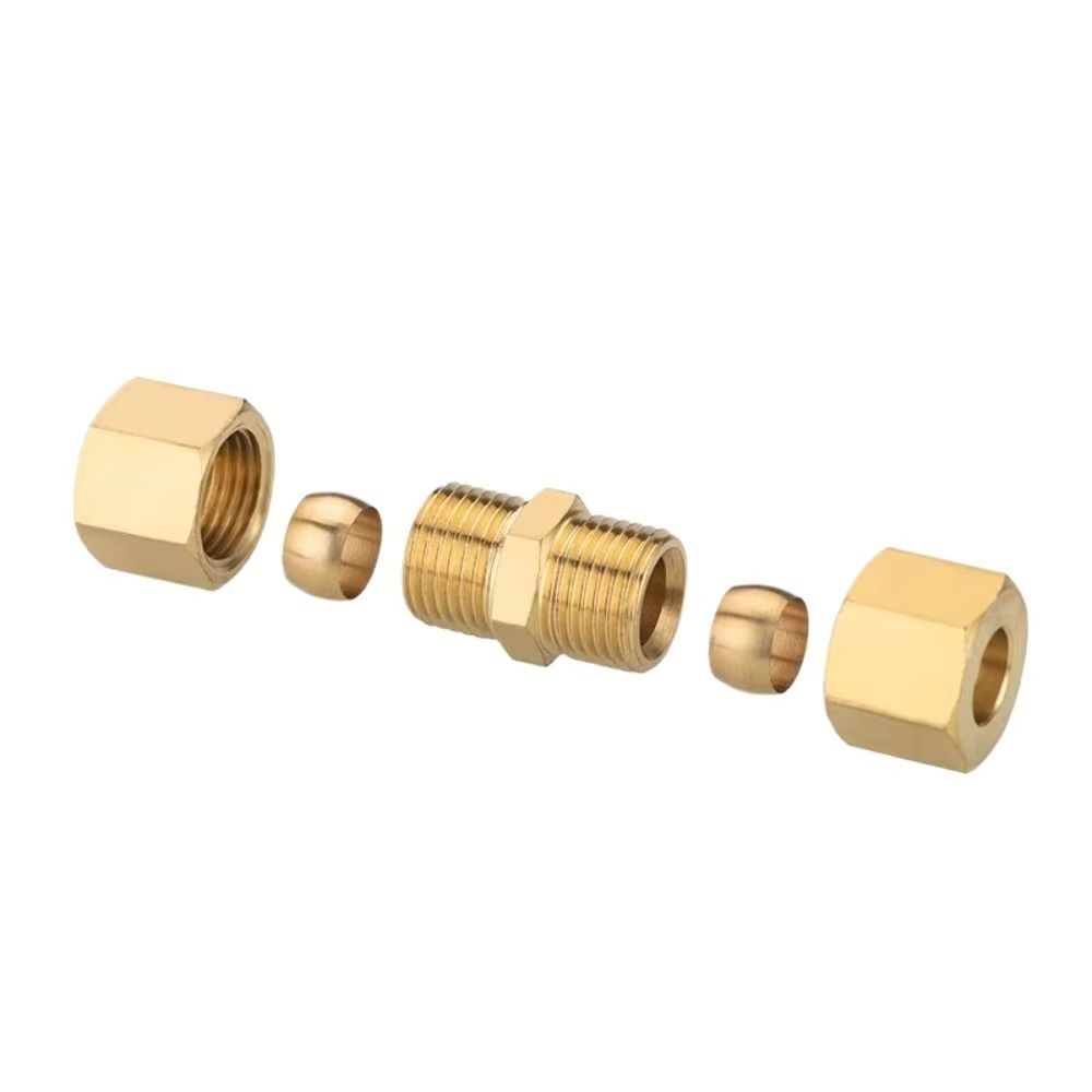 Connector Brass Brass Compress - Compression Fitting Brass review and price